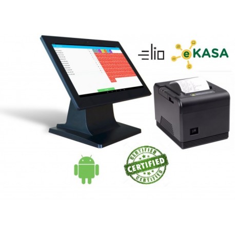 Dotyková pokladňa elio POS 140 + XP-Q800 + elio Kasa aplikácia - certifikované